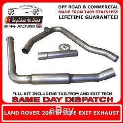 Land Rover Defender 200TDi Off Road Stainless Steel Side Exit Exhaust