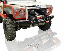 Land Rover Defender 90 110 130 Front Winch Bumper Squared Off Road Protection