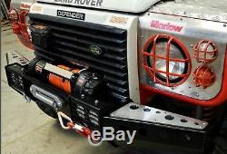 Land Rover Defender 90 110 130 Front Winch Bumper Squared Off Road Protection