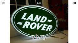 Land Rover Double Sided Illuminated Sign Garage Dealership 90 110 Off Road 1