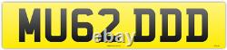 MUDDY PRIVATE NUMBER PLATE MU62 DDD? 4 x 4 DIRTY OFF ROAD RANGE LAND ROVER TRUCK