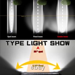 Off-road 52inch Led Light Bar Spot Flood Bracket Kits Land Rover Discovery 1 & 2