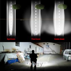 Off-road 52inch Led Light Bar Spot Flood Bracket Kits Land Rover Discovery 1 & 2