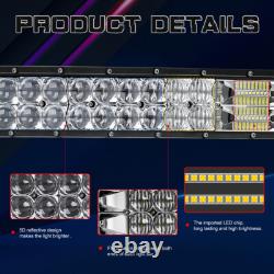 Off-road 52inch Led Light Bar Spot Flood Bracket Kits Land Rover Discovery 1 & 2