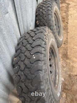 Off road tyres 225/85R16 mud -terrains on LandRover rims