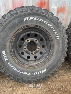 Off road tyres 225/85R16 mud -terrains on LandRover rims
