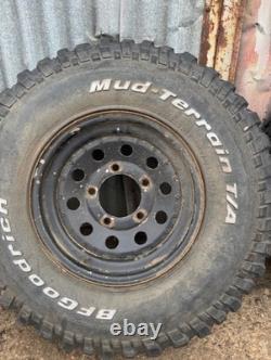 Off road tyres 225/85R16 mud -terrains on LandRover rims