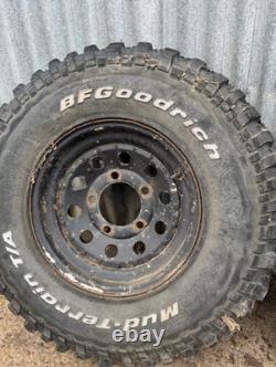 Off road tyres 225/85R16 mud -terrains on LandRover rims