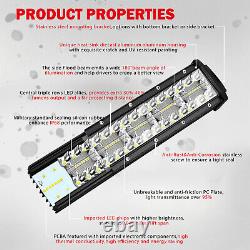 Offroad 42Inch LED Work Light Bar Spot Flood Combo Straight Roof Fog Lamp + Wire