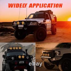 Pair 7 Inch Round off Road Spot Beam LED Driving Lights Dual Color DRL Truck