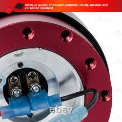 RED Steering Wheel Push-Pin Quick Release Hub Adapter Snap Off 6 Bolt Generic