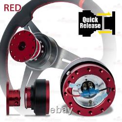RED Steering Wheel Push-Pin Quick Release Hub Adapter Snap Off 6 Bolt Generic