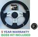 Racing Steering Wheel And Snap Off Boss Kit Fit 48 Spline Land Rover Defender \