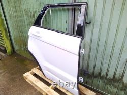 Range Rover Evoque door right off side rear in white poor previous repair 2014