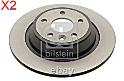 Rear Brake Disc x2 Pcs FEBI Fits FORD LAND ROVER Focus II Galaxy Kuga I 1877765