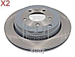 Rear Brake Disc x2 Pcs FEBI Fits LAND ROVER Discovery III IV SDB000634