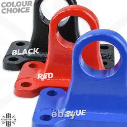 Red/orange Rear Tow Hook Loop kit for DEFENDER X recovery point offroad +inserts