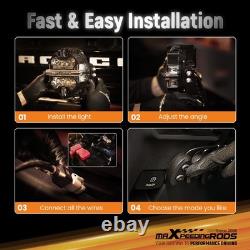 Round LED Work Lights 178W Spot Beam DRL White Amber Off Road Driving Pod Light