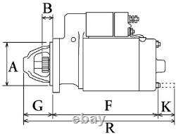 STARTER F 032 111 865 FOR LAND ROVER 88/109/MK/III/Open/Off-Road/Vehicle 4.0L