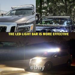 Slim 6D 52 Led Work Light Bar Spotlight Offroad 2-Rows For LAND ROVER DEFENDER