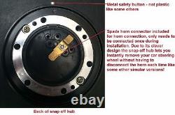 Snap Off 300mm Steering Wheel & Boss Kit For Land Rover Honda Rover 29 Spline