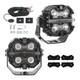 Square LED Auxiliary Driving Lights For Off Road 4WD SUV ATV 270&deg; Beam 19200LM