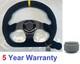 Suede D Shape Steering Wheel & Boss Kit Fit Land Rover Discovery 29 Spline 350mm