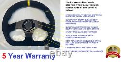 Suede D Shape Steering Wheel & Boss Kit Fit Land Rover Discovery 29 Spline 350mm