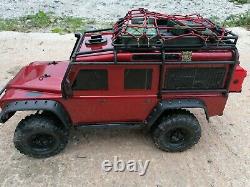 Traxxas TRX4 1/10 Trail Crawler Land Rover Defender Radio Controlled Car Red