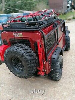 Traxxas TRX4 1/10 Trail Crawler Land Rover Defender Radio Controlled Car Red