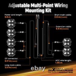 Universal Wiring Harness For MaxPeedingrods Crosshair Series RGB Lights 3.5inch