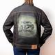 Upcycled Hand Painted Denim Jacket Land Rover Defender Off Road Jacket M