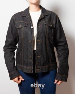 Upcycled Hand Painted Denim Jacket Land Rover Defender Off Road Jacket M