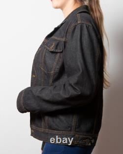 Upcycled Hand Painted Denim Jacket Land Rover Defender Off Road Jacket M