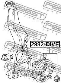 Wheel Hub Front Febest 2982-divf V For Land Rover Range Rover Sport 5l, 3l