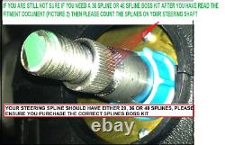 White Wood Steering Wheel & Snap Off Boss Kit 36 Spline For Land Rover Defender