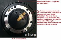 White Wood Steering Wheel & Snap Off Boss Kit 36 Spline For Land Rover Defender